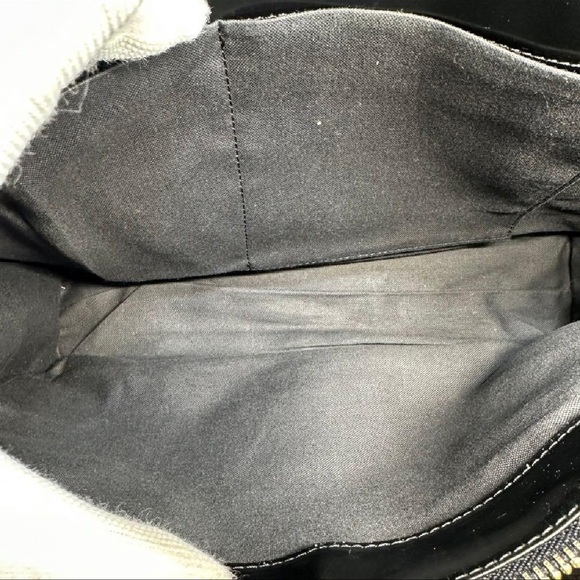 Paul Smith Black & Pink Leather Trimmed Satchel Bag - Picture 9 of 11